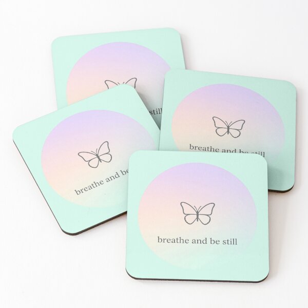 Item preview, Breathe and Be Still – Minimalist Mindfulness Typography Design designed and sold by CosmicQuietStudio.