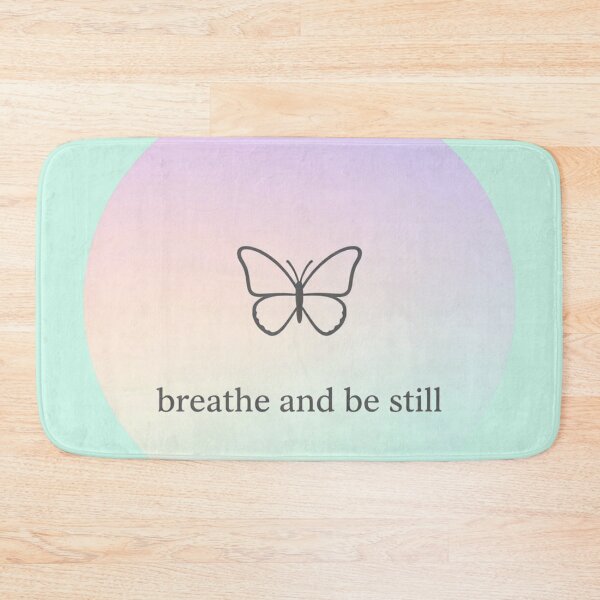 Item preview, Breathe and Be Still – Minimalist Mindfulness Typography Design designed and sold by CosmicQuietLab.