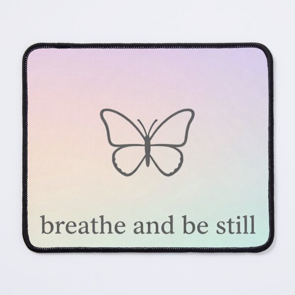 Item preview, Breathe and Be Still – Minimalist Mindfulness Typography Design designed and sold by CosmicQuietLab.