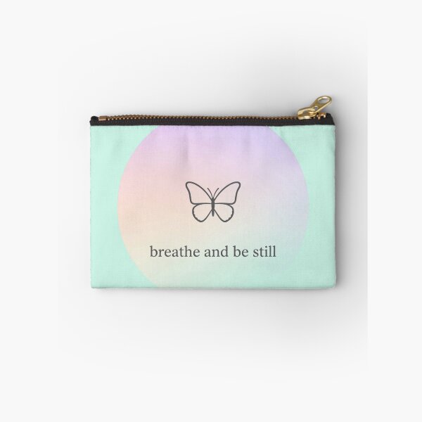 Item preview, Breathe and Be Still – Minimalist Mindfulness Typography Design designed and sold by CosmicQuietLab.