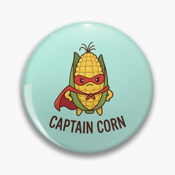 Item preview, Captain Corn Superhero Vegetable Funny Food designed and sold by Amir Faysal.