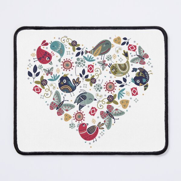 Item preview, Nordic Style With Birds, Flowers and Butterflies designed and sold by InspiredPamjoy.