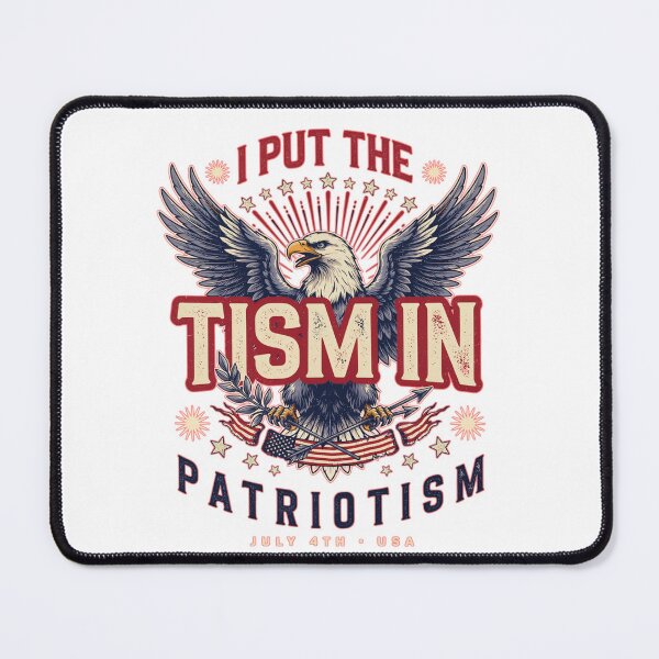 Item preview, I Put The Tism in Patriotism Athletic Eagle designed and sold by Naitsebas.
