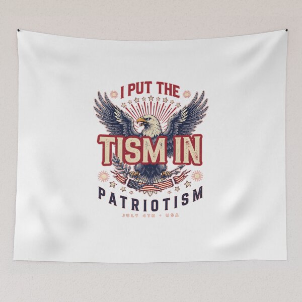 Item preview, I Put The Tism in Patriotism Athletic Eagle designed and sold by Naitsebas.
