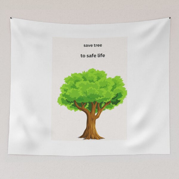Item preview, Save tree to save life green tree beautiful nature  designed and sold by Berryegale .