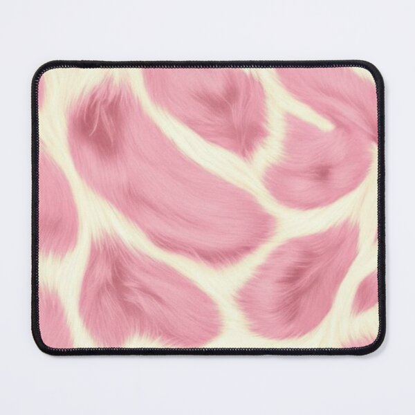 Item preview, Pink Fluffy Faux Fur Giraffe Pattern Cute Aesthetic Soft Fuzzy Texture designed and sold by LYAN-STORE.