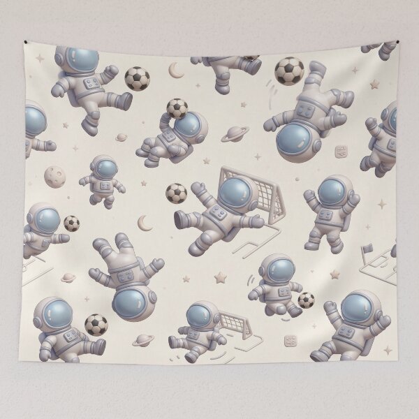 Item preview, Space Soccer Star Pattern Art designed and sold by krazzyremo.