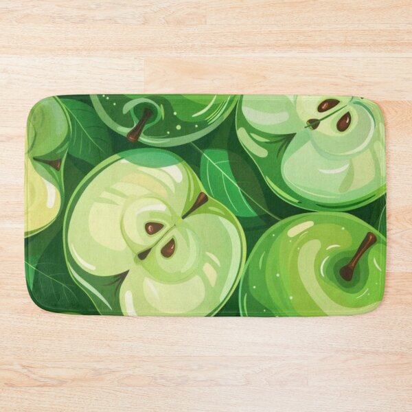 Item preview, Juicy Green Apple Fruit Pattern Glossy Summer Vector Illustration designed and sold by LYAN-STORE.