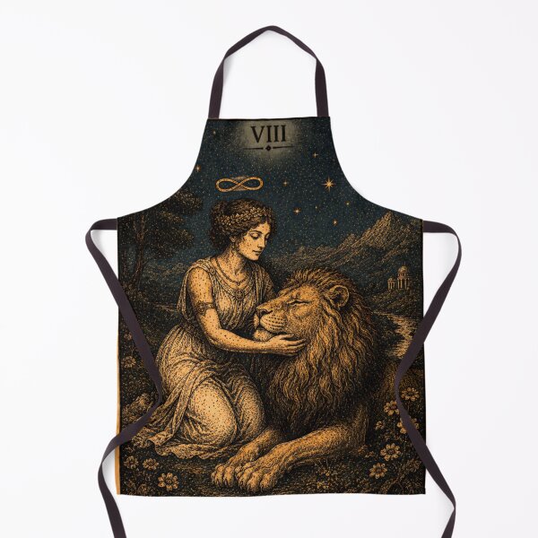 Item preview, Strength Tarot Card - Courage, Inner Power & Resilience Tarot Illustration designed and sold by ArcanaAbsolute.