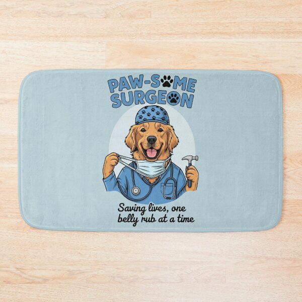 Item preview, Pawsome Surgeon Golden Retriever Dog Doctor designed and sold by Amir Faysal.
