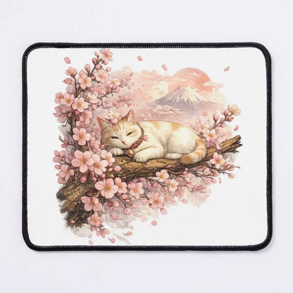 Item preview, Sakura Dream – Peaceful Japanese Cat Under Cherry Blossoms designed and sold by Cavalier-org.