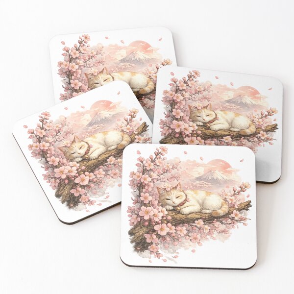 Item preview, Sakura Dream – Peaceful Japanese Cat Under Cherry Blossoms designed and sold by Cavalier-org.