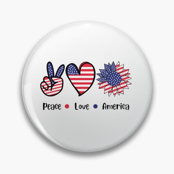 Item preview, Peace Love America 4th of July Patriotic Sunflower American Flag USA 250th Anniversary designed and sold by SHREE ART STUDIO.