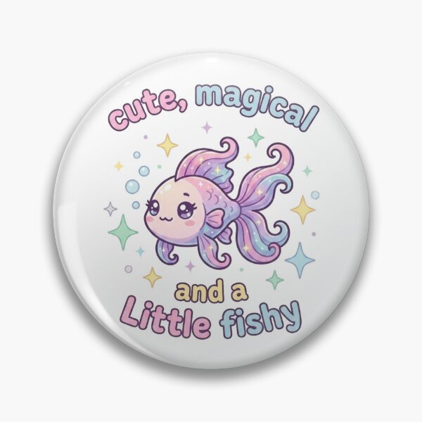Item preview, Cute Magical Little Fish Sticker, Kawaii Fantasy Fish Ocean Design, Adorable Underwater Character Art designed and sold by morning sun.