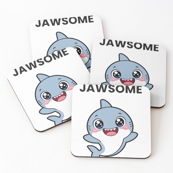 Item preview, Awesome! Cute Kawaii Shark with a Saying designed and sold by BoosterShop.