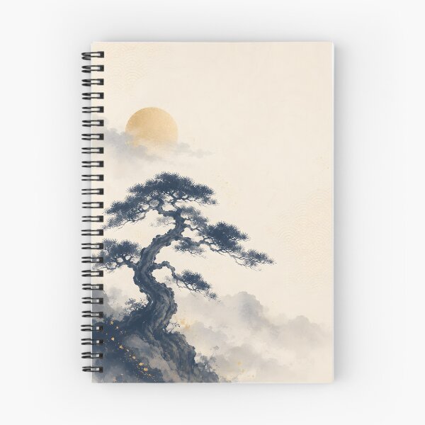 Item preview, Ancient Pine Tree Japanese Art — Minimal Ukiyo-e Pine Silhouette designed and sold by Yuzanart-japan.