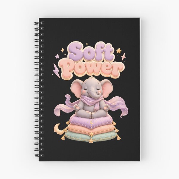 Item preview, Soft Power Cute Elephant Meditation Yoga Pastel 3D designed and sold by Sitred123.