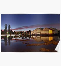 Mosman Bay Boatsheds - Western Australia Poster