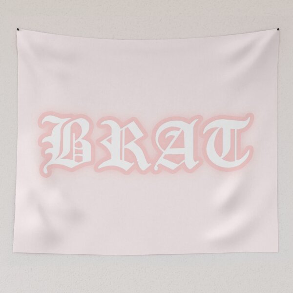 Item preview, Pastel "Brat" Gothic Old English Text | Cute Pink Y2K Gothic Typography designed and sold by KawaiiTexts.
