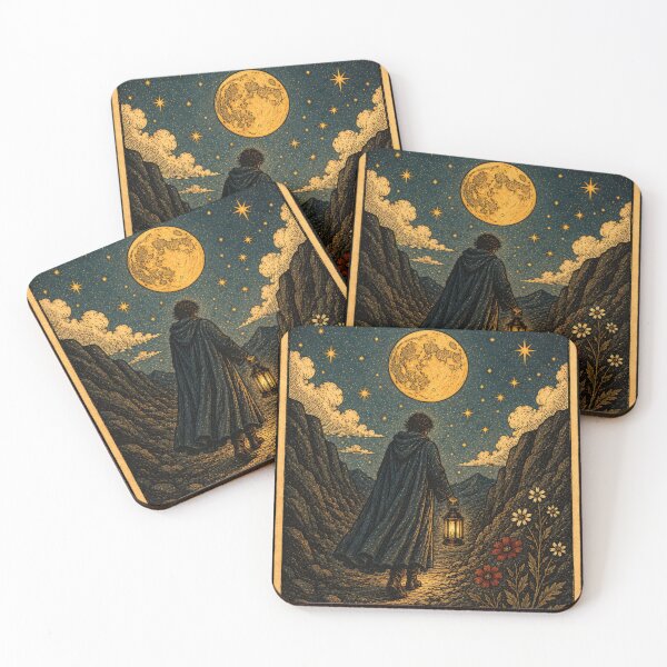 Item preview, The Hermit Tarot Card - Inner Wisdom, Solitude & Guidance Tarot Illustration designed and sold by ArcanaAbsolute.