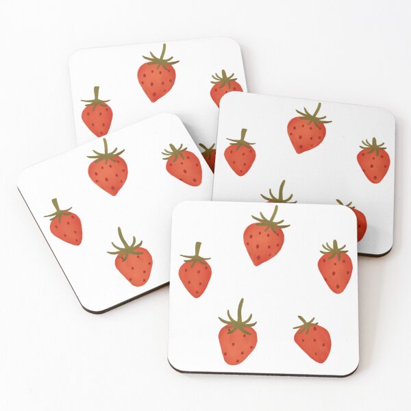 Item preview, Cute Hand Drawn Strawberry Pattern Summer Fruit Illustration designed and sold by StoriesInGrain.