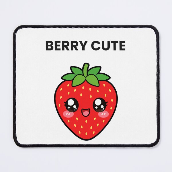 Item preview, Berry Cute Sweet Kawaii Strawberry with Saying designed and sold by BoosterShop.