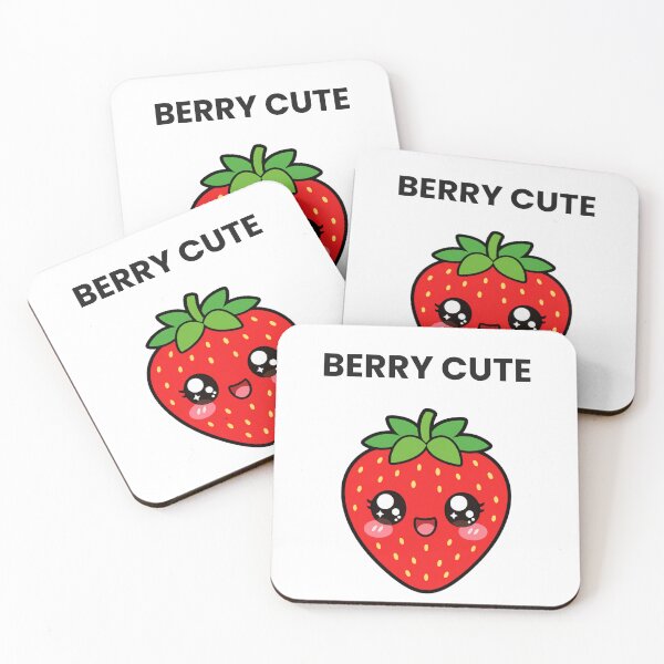 Item preview, Berry Cute Sweet Kawaii Strawberry with Saying designed and sold by BoosterShop.