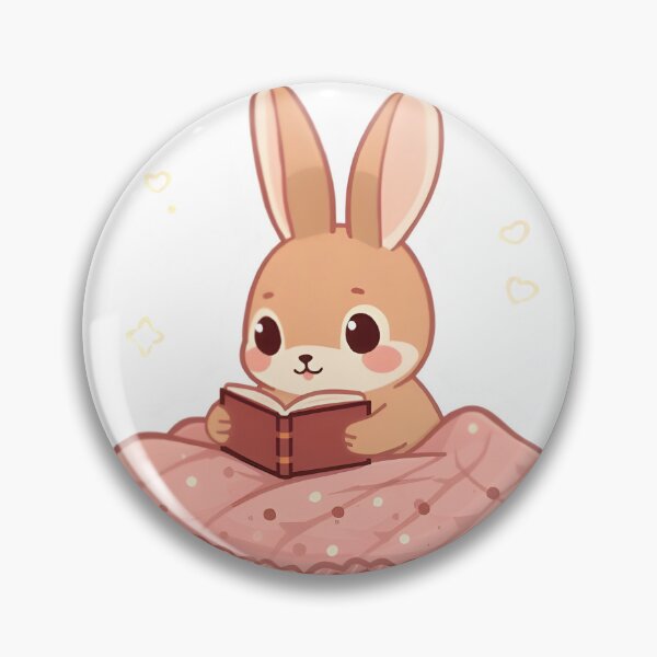 Item preview, Kawaii Rabbit Book Lover designed and sold by AhiraDesign.