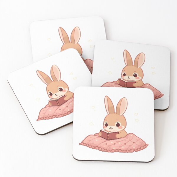 Item preview, Kawaii Rabbit Book Lover designed and sold by AhiraDesign.