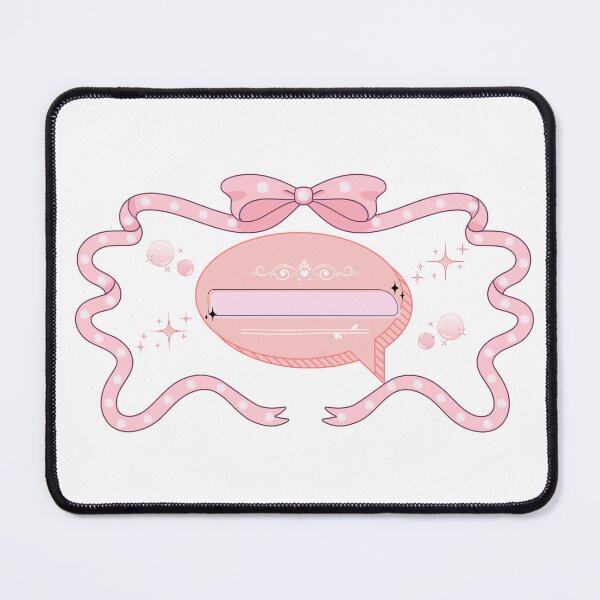 Item preview, Vintage Coquette Ribbon Bow Pastel Hello Speech Bubble designed and sold by Rehnair.