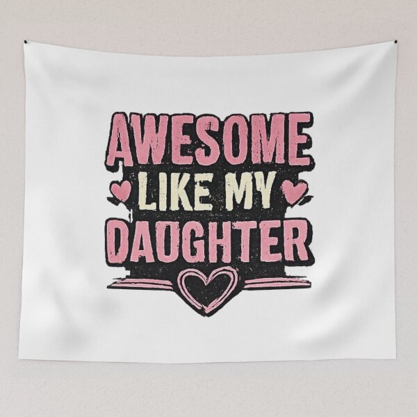 Item preview, Awesome Like My Daughter | Proud Dad Gift Vintage Father's Day Shirt designed and sold by NeO² Studio.