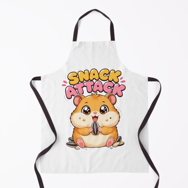 Item preview, Snack Attack Cute Kawaii Hamster Saying designed and sold by BoosterShop.