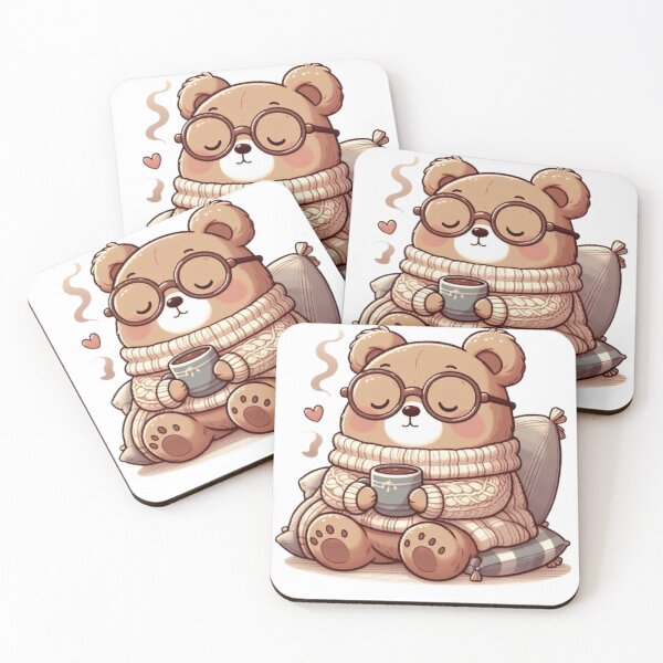 Item preview, Sleepy Cozy Bear | Hygge Tea Lover Aesthetic designed and sold by vigzhifushions.