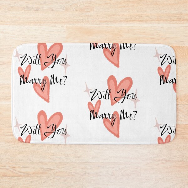 Item preview, WILL YOU MARRY ME? Typography Design designed and sold by Swati's Digital Den.
