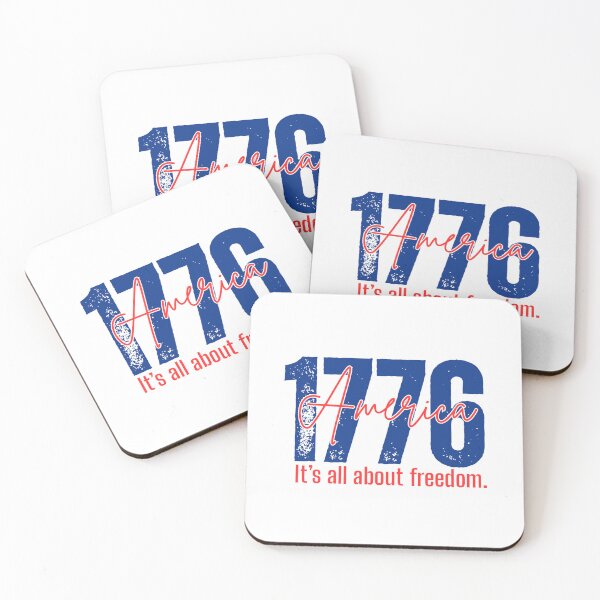 Item preview, 1776 America It's All About Freedom 4th of July Patriotic USA Independence Day designed and sold by SHREE ART STUDIO.