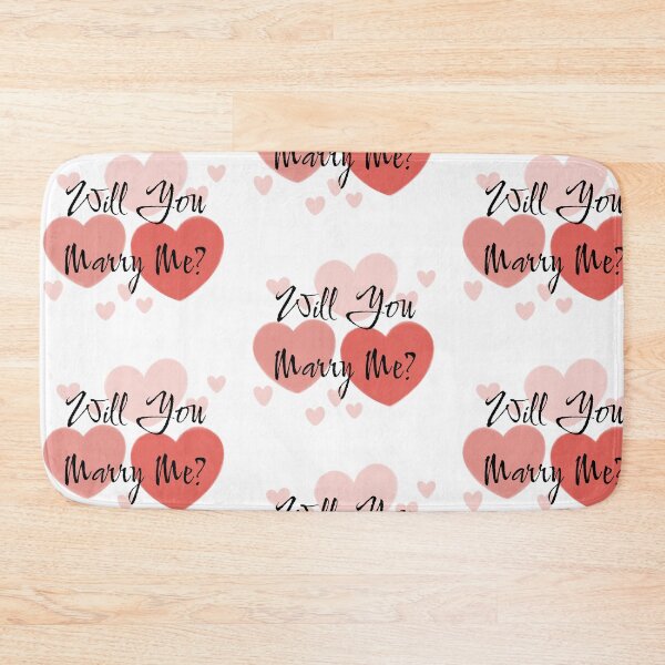 Item preview, WILL YOU MARRY ME? Typography Design designed and sold by Swati's Digital Den.
