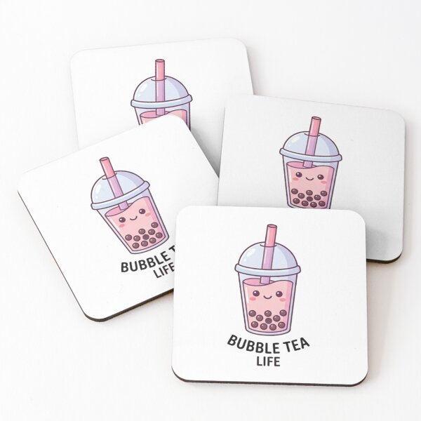 Item preview, Cute Kawaii Bubble Tea Life Boba Illustration designed and sold by Rehnair.
