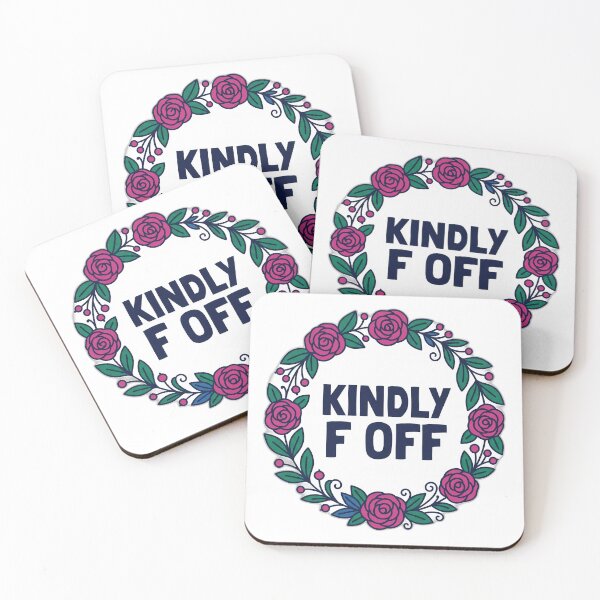 Item preview, Kindly F Off Sarcastic Floral Wreath designed and sold by ryanguas.