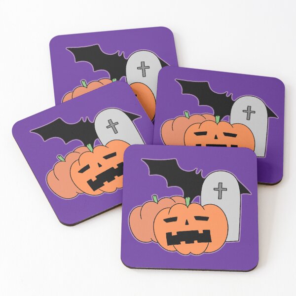 Item preview, Cute Halloween Spooky Pumpkins with Bat and Tombstone designed and sold by ubborn.