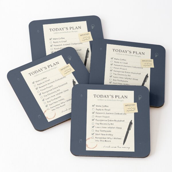 Item preview, Today's Plan Subject To Change Funny ADHD Gift designed and sold by Whimwick.