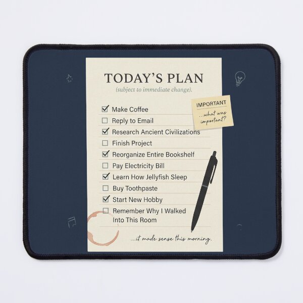 Item preview, Today's Plan Subject To Change Funny ADHD Gift designed and sold by Whimwick.