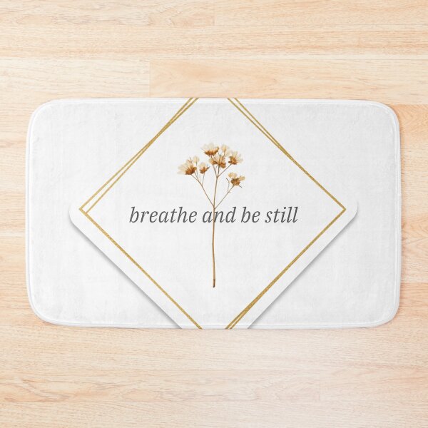 Item preview, Breathe and Be Still – Spiritual Self Care Quote Artwork designed and sold by CosmicQuietLab.