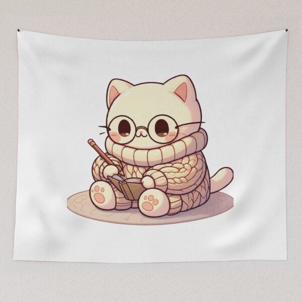 Item preview, Cozy Journaling Cat | Cute Study Aesthetic designed and sold by vigzhifushions.