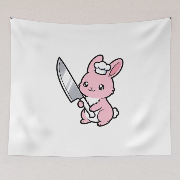 Item preview, Cute But Psycho Bunny With Knife designed and sold by ryanguas.