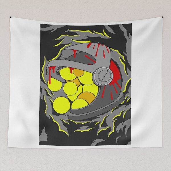Item preview, SciFi Astronaut Helmet Filling Yellow Spheres designed and sold by Lexkon Liu's art.