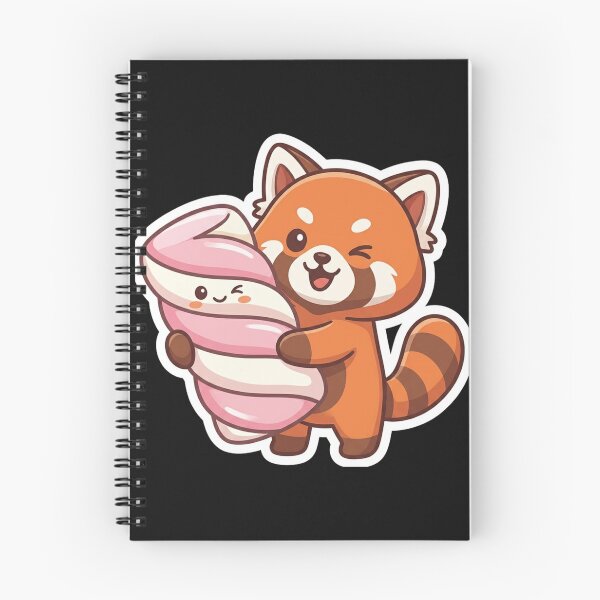 Item preview, Cute Kawaii Red Panda Marshmallow Candy designed and sold by MagsMarC.