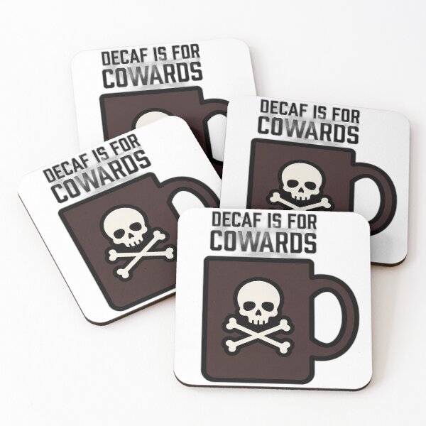Item preview, Decaf Is For Cowards Skull Coffee Mug designed and sold by ryanguas.