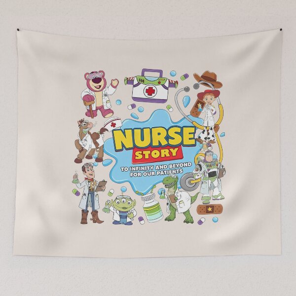 Item preview, Nurse Story To Infinity And Beyond Medical Humor designed and sold by bvarkox.