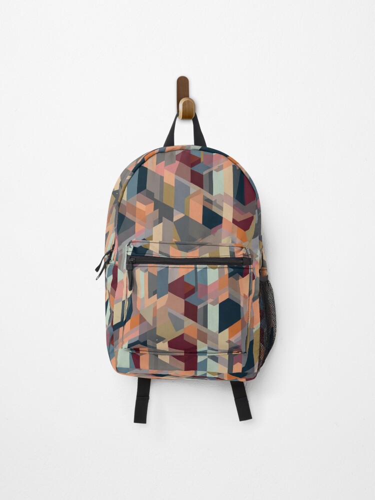 Thumbnail 1 of 3, Backpack, Modern Abstract Geometric Pattern designed and sold by Grafititee.