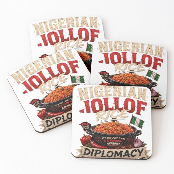 Item preview, Nigerian Jollof Rice Diplomacy Funny African Food Lover Vintage T-Shirt designed and sold by Oparachinedu.